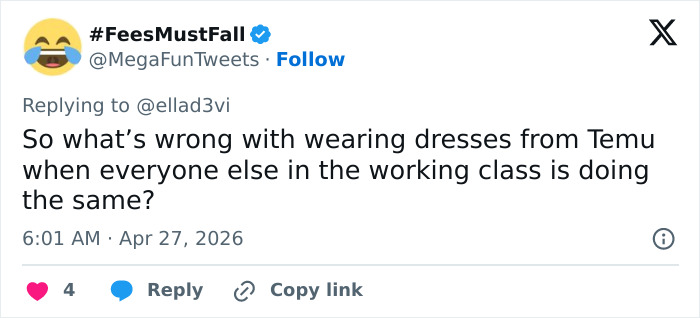 Pete Hegseth’s Wife Faces Backlash Over “Temu” Dress For White House Correspondents’ Dinner