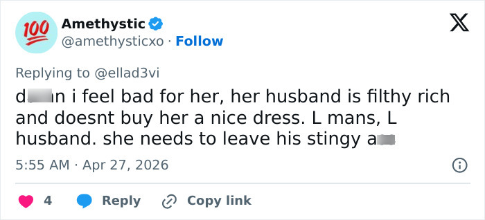 Pete Hegseth’s Wife Faces Backlash Over “Temu” Dress For White House Correspondents’ Dinner