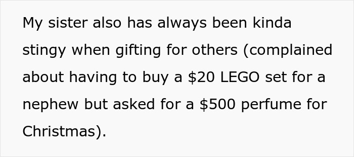 Couple Cry Poor For Years, But Expect Lavish $500 Gifts And Expenses Paid, Sis Finds Out The Truth