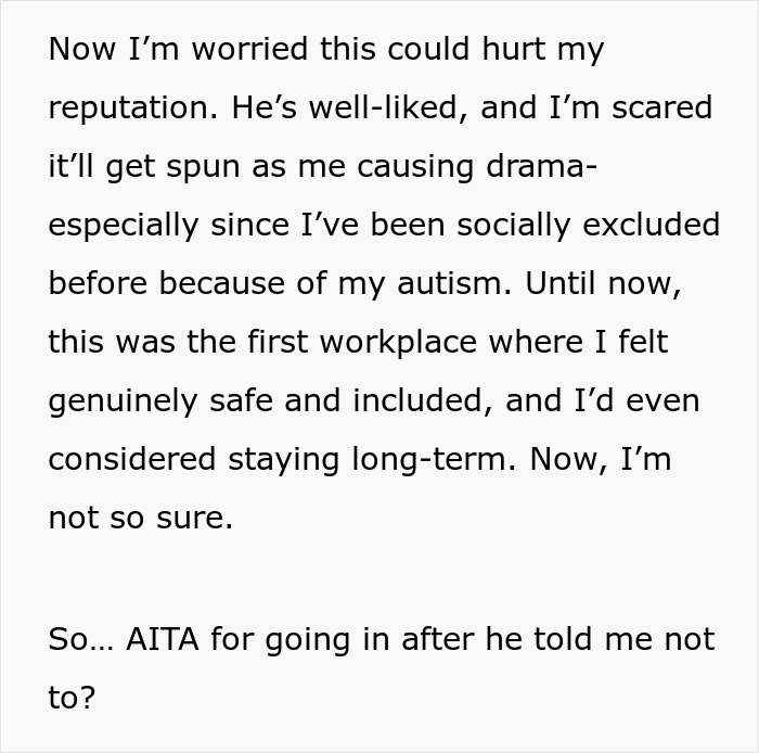 Guy Berates Employee Over Nothing, Then Acts All “Nice” When Employee Says They Are Autistic