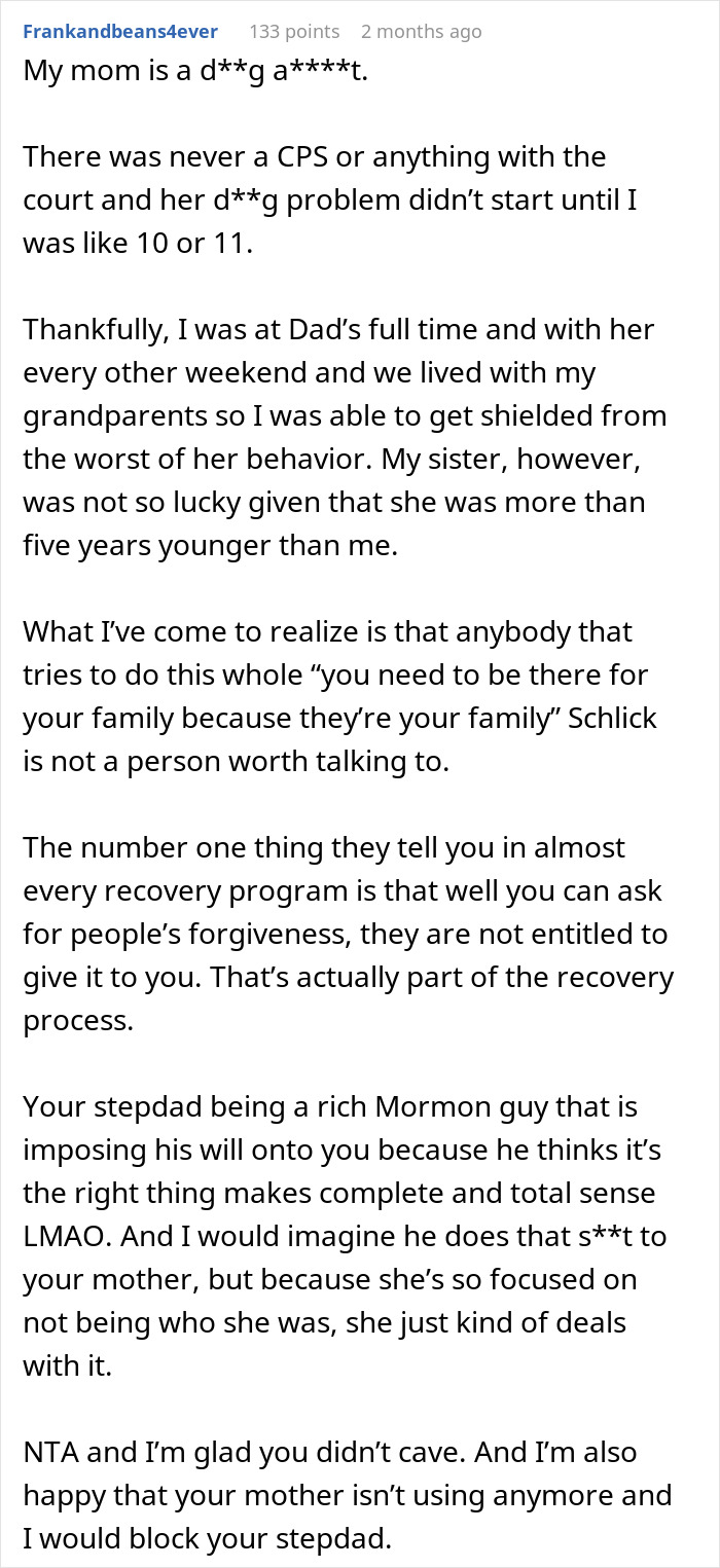 Son Skips Mom&rsquo;s Sobriety Anniversary Event, Says Her Recovery Doesn&rsquo;t Undo His Traumatic Childhood