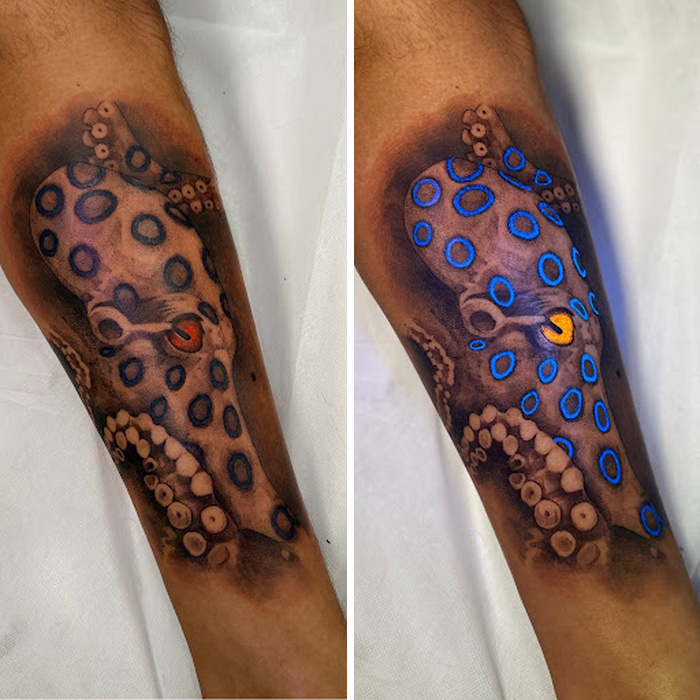 40 UV Tattoos I Created That Only Reveal Their Magic Under Blacklight