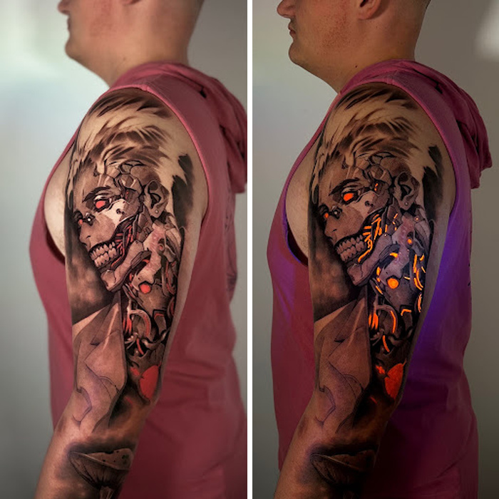 40 UV Tattoos I Created That Only Reveal Their Magic Under Blacklight