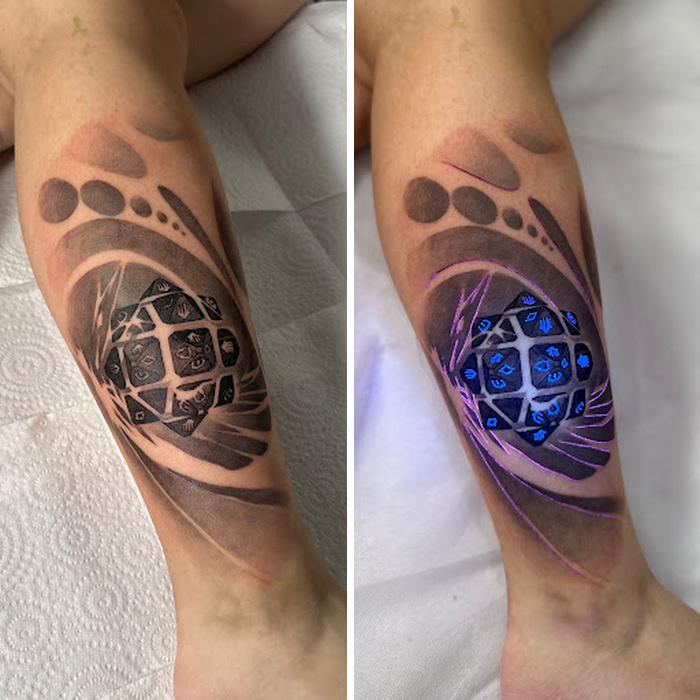 40 UV Tattoos I Created That Only Reveal Their Magic Under Blacklight