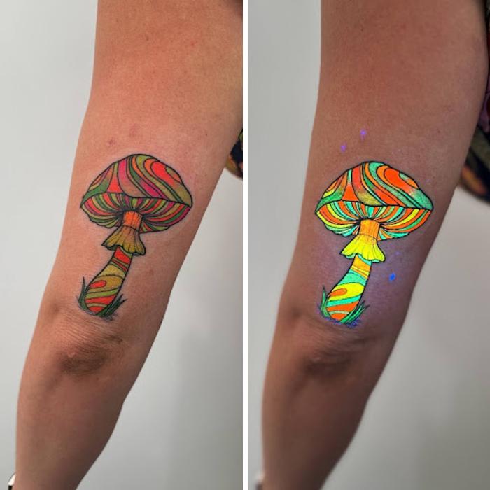 40 UV Tattoos I Created That Only Reveal Their Magic Under Blacklight