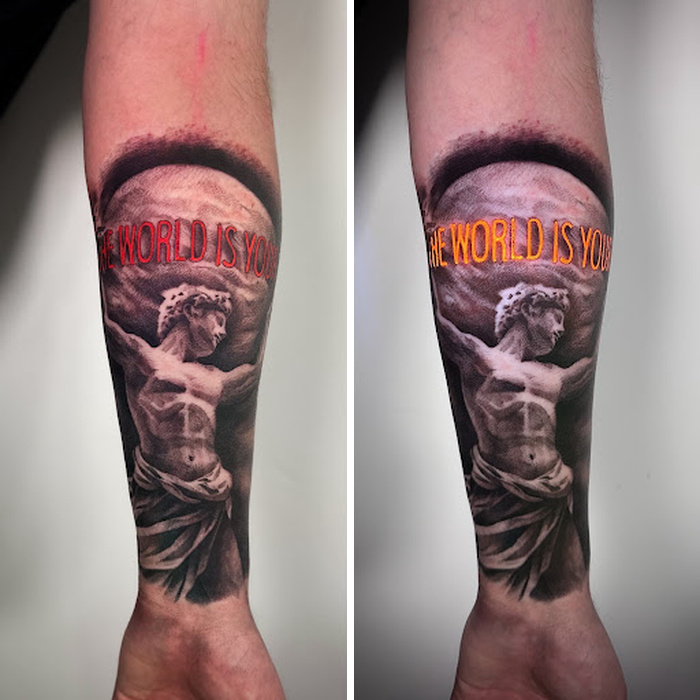 40 UV Tattoos I Created That Only Reveal Their Magic Under Blacklight