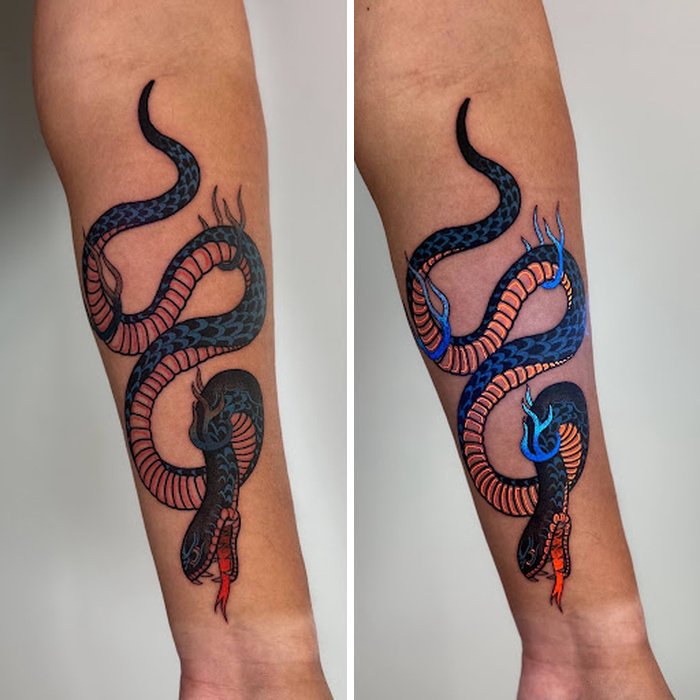 40 UV Tattoos I Created That Only Reveal Their Magic Under Blacklight