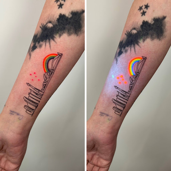 40 UV Tattoos I Created That Only Reveal Their Magic Under Blacklight