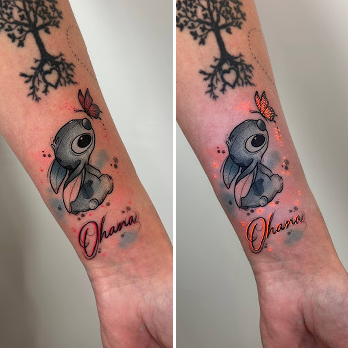 40 UV Tattoos I Created That Only Reveal Their Magic Under Blacklight
