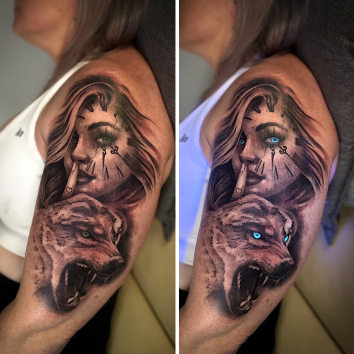 40 UV Tattoos I Created That Only Reveal Their Magic Under Blacklight