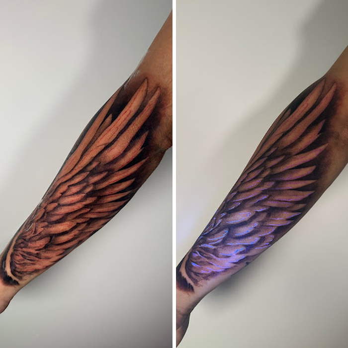 40 UV Tattoos I Created That Only Reveal Their Magic Under Blacklight