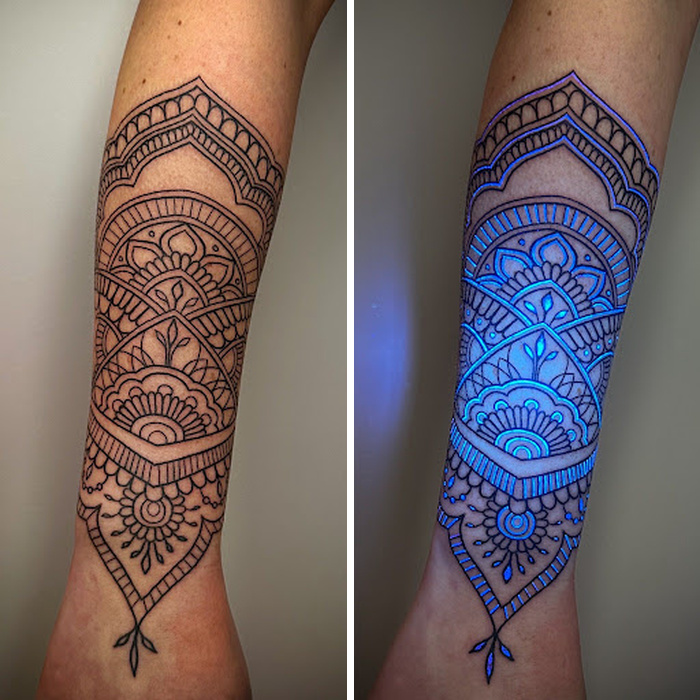 40 UV Tattoos I Created That Only Reveal Their Magic Under Blacklight