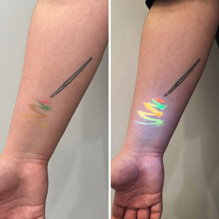 40 UV Tattoos I Created That Only Reveal Their Magic Under Blacklight