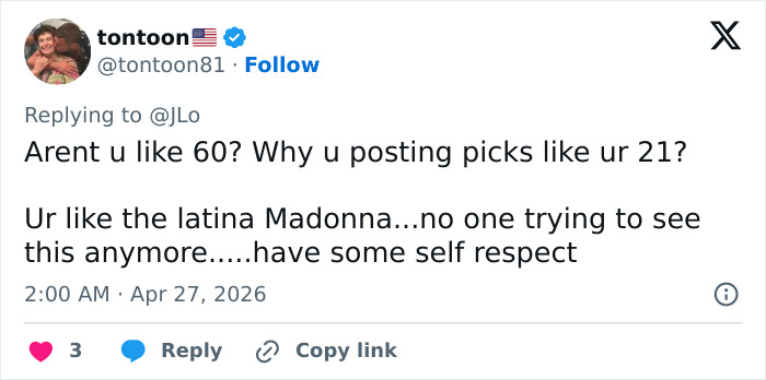 “Still Desperate For Relevance”: 56YO Jennifer Lopez&rsquo;s Gym Photo Sparks Intense Backlash And Online Debate