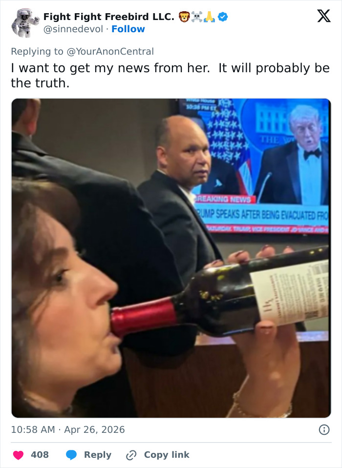 Woman Slammed For Bizarre Act Amid Chaos After White House Correspondents&rsquo; Dinner Attack