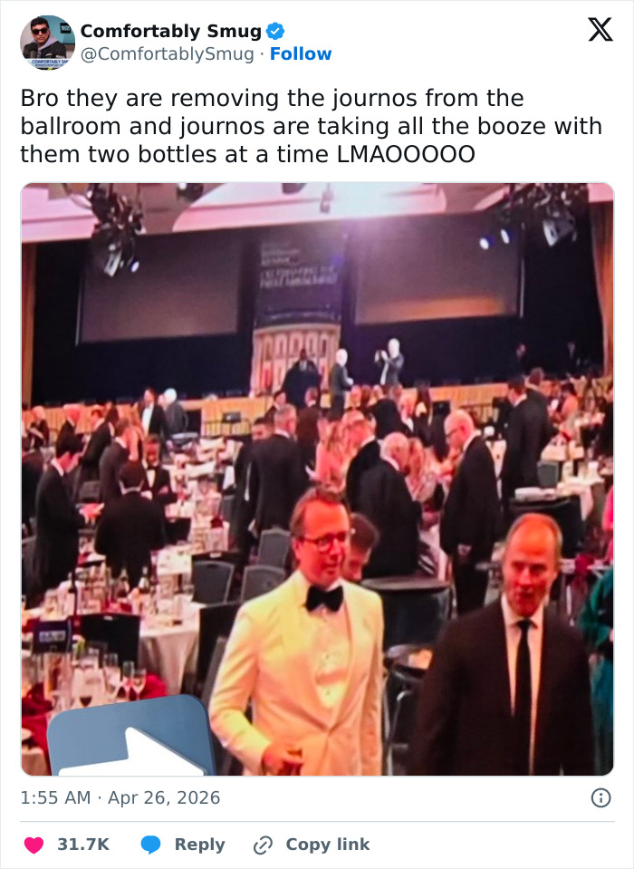 Woman Slammed For Bizarre Act Amid Chaos After White House Correspondents&rsquo; Dinner Attack