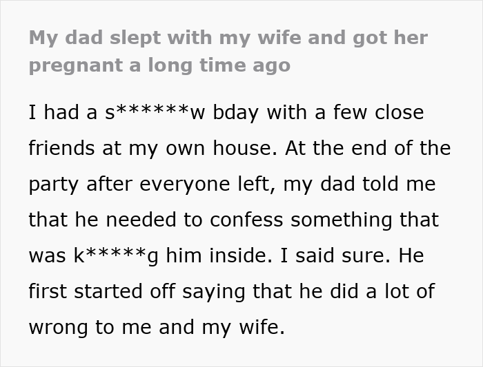 &ldquo;My Wife Doesn’t Know That My Dad Confessed&rdquo;: Man&rsquo;s World Shatters After Learning About A Double Betrayal