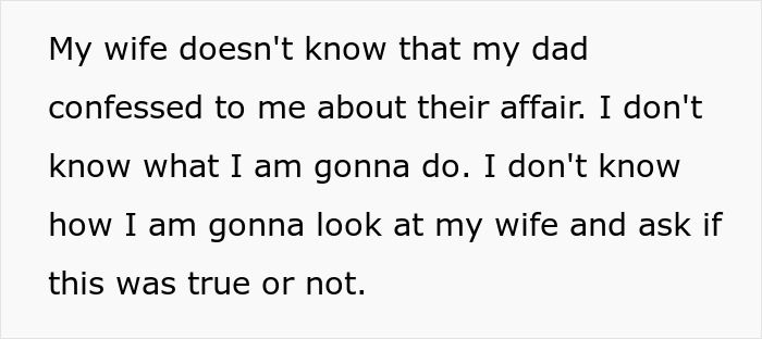 &ldquo;My Wife Doesn’t Know That My Dad Confessed&rdquo;: Man&rsquo;s World Shatters After Learning About A Double Betrayal