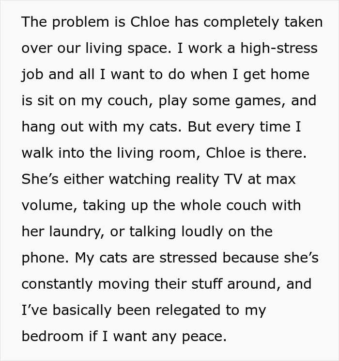 Woman Crashes At Friend&rsquo;s Home After Breakup, Blasts Reality TV And Stresses Out The Cats