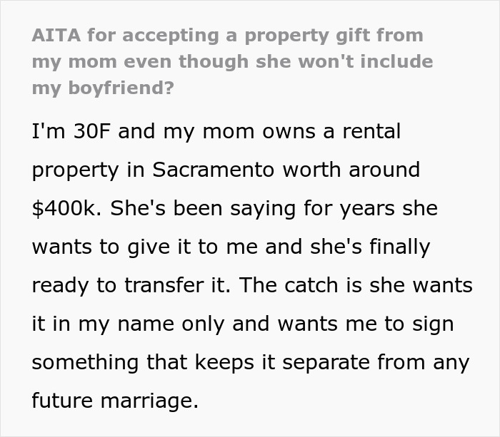 Woman Stands Firm On Accepting Property In Her Name, Boyfriend Takes It As A Personal Attack