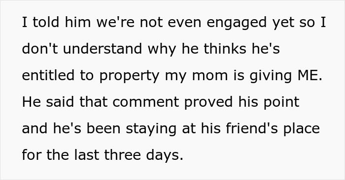 Woman Stands Firm On Accepting Property In Her Name, Boyfriend Takes It As A Personal Attack