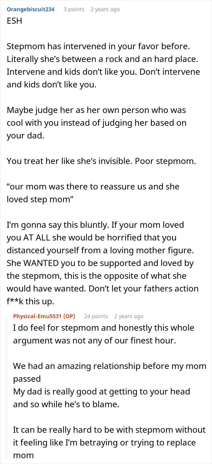 Dad Pushes Kids To Replace Late Mom With Stepmom, Teen Says He&rsquo;s The Reason They Don&rsquo;t Like Her