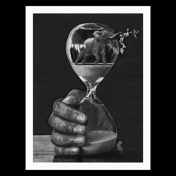 20 Stunning Charcoal Drawings Of Animals Created By A Father-Daughter Duo