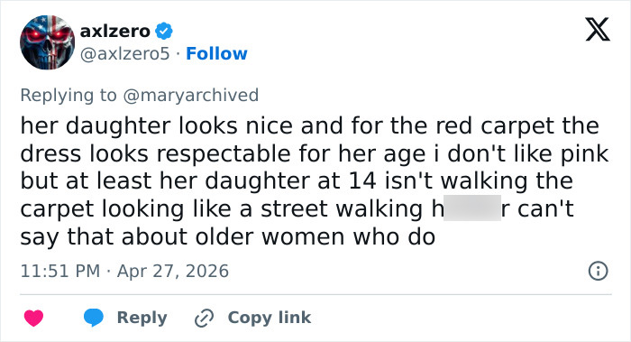 Pink Under Fire Over 14YO Daughter Willow’s “Inappropriate” Red Carpet Look