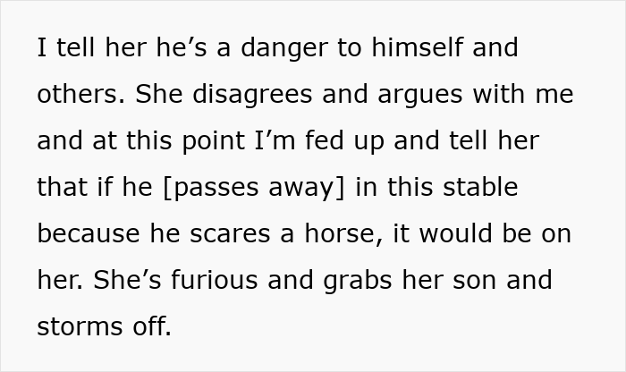 Disruptive Kid Nearly Hurts Himself At Stable, His Toxic Mom Escalates Things From Zero To 100