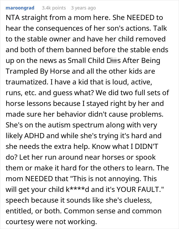 Disruptive Kid Nearly Hurts Himself At Stable, His Toxic Mom Escalates Things From Zero To 100