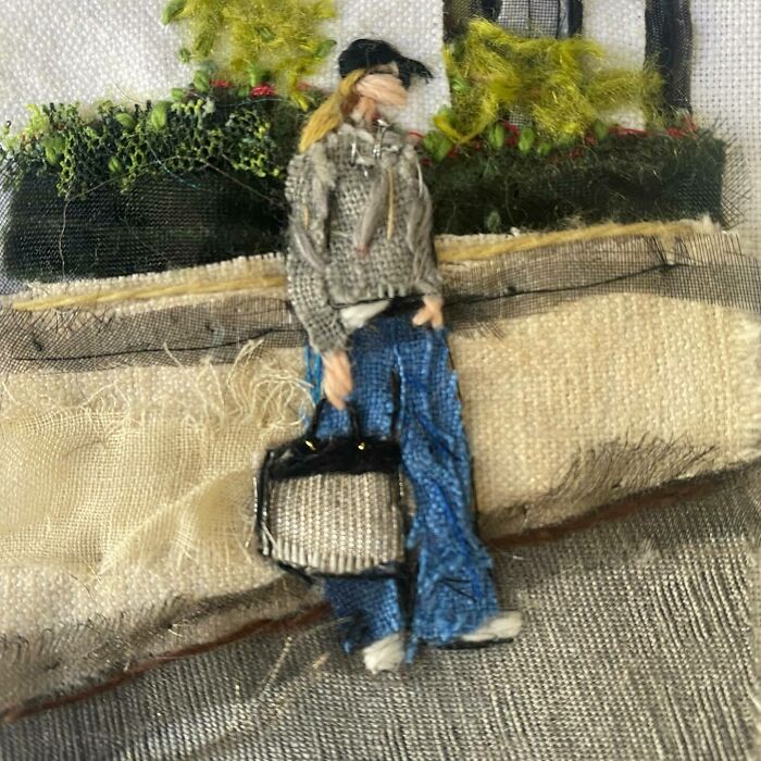 Artist Uses Embroidery And Recycled Fabrics To Capture The Magic Of Simple Everyday Scenes (55 Pics)