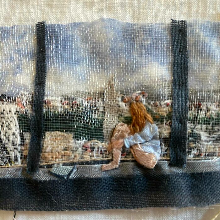 Artist Uses Embroidery And Recycled Fabrics To Capture The Magic Of Simple Everyday Scenes (55 Pics)