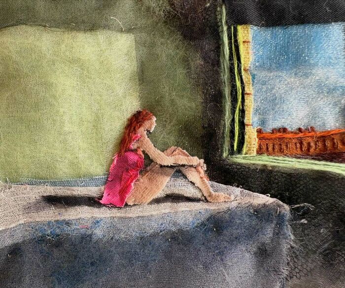 Artist Uses Embroidery And Recycled Fabrics To Capture The Magic Of Simple Everyday Scenes (55 Pics)