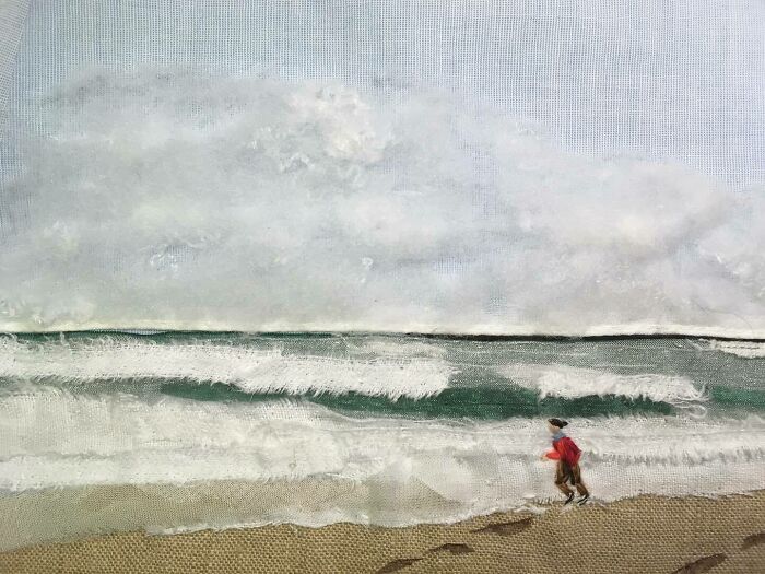 Artist Uses Embroidery And Recycled Fabrics To Capture The Magic Of Simple Everyday Scenes (55 Pics)