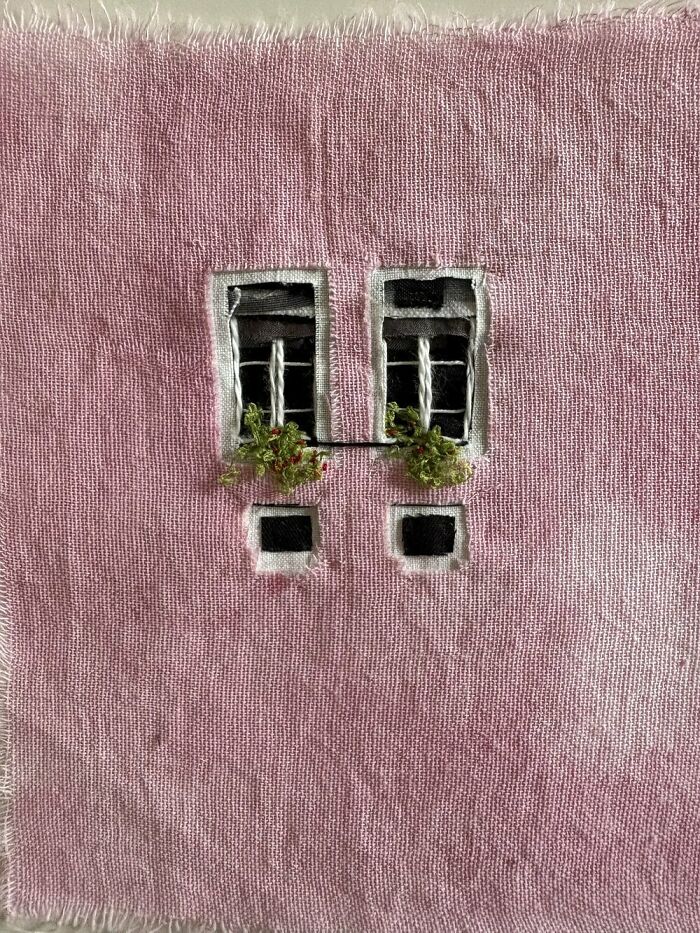 Artist Uses Embroidery And Recycled Fabrics To Capture The Magic Of Simple Everyday Scenes (55 Pics)