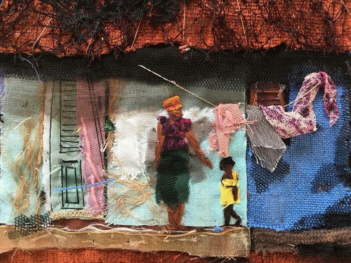 Artist Uses Embroidery And Recycled Fabrics To Capture The Magic Of Simple Everyday Scenes (55 Pics)