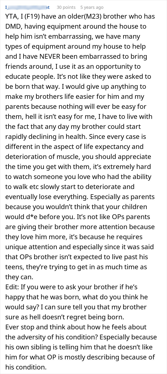 The Internet Calls Out This College Student After She Reveals Why She Hates Her Disabled Brother