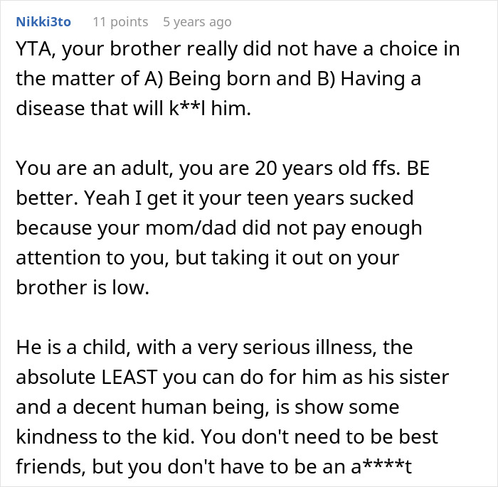The Internet Calls Out This College Student After She Reveals Why She Hates Her Disabled Brother