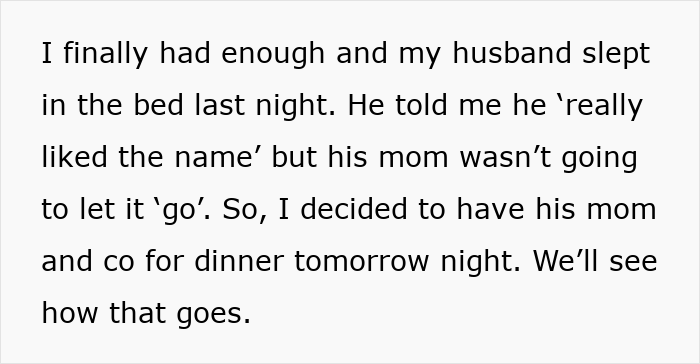 Controlling MIL Picks A Messy Fight Over A Baby Name, Gets Escorted Out By Police At Family Dinner