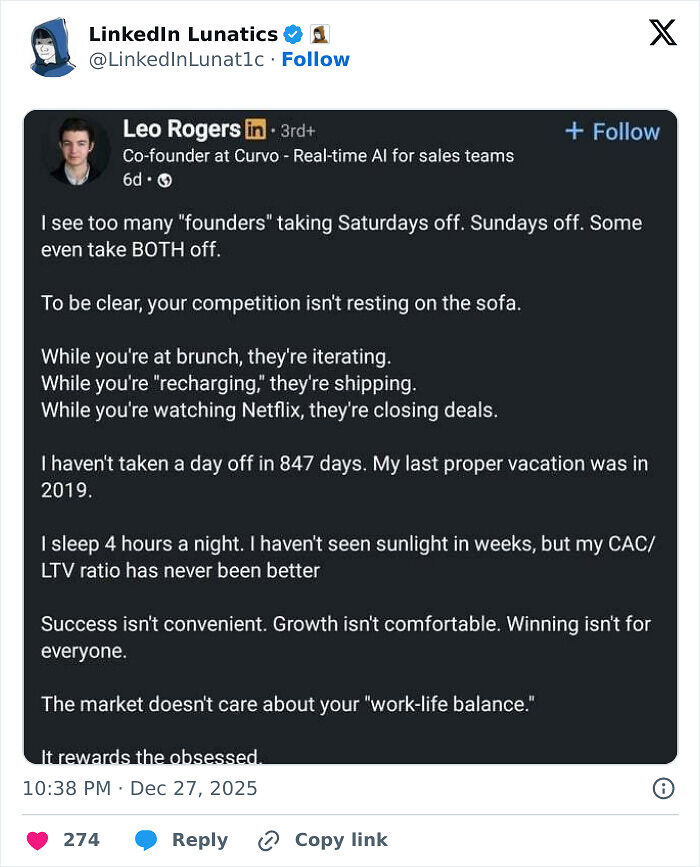 “5AM Success Bro”: 83 LinkedIn Posts So Cringey, They Turned Into Roast-Worthy Content