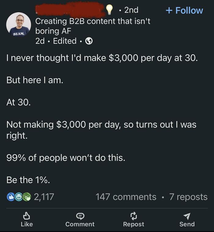 “5AM Success Bro”: 83 LinkedIn Posts So Cringey, They Turned Into Roast-Worthy Content