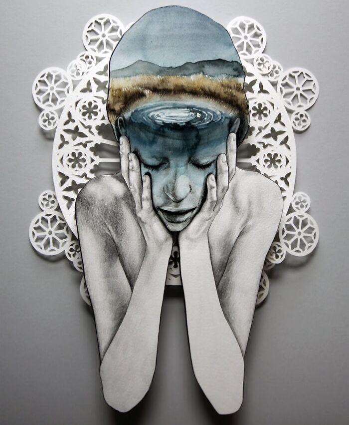 37 Delicate Paper Cut Collages By This Artist That Explore Identity Through Layers And Shadow