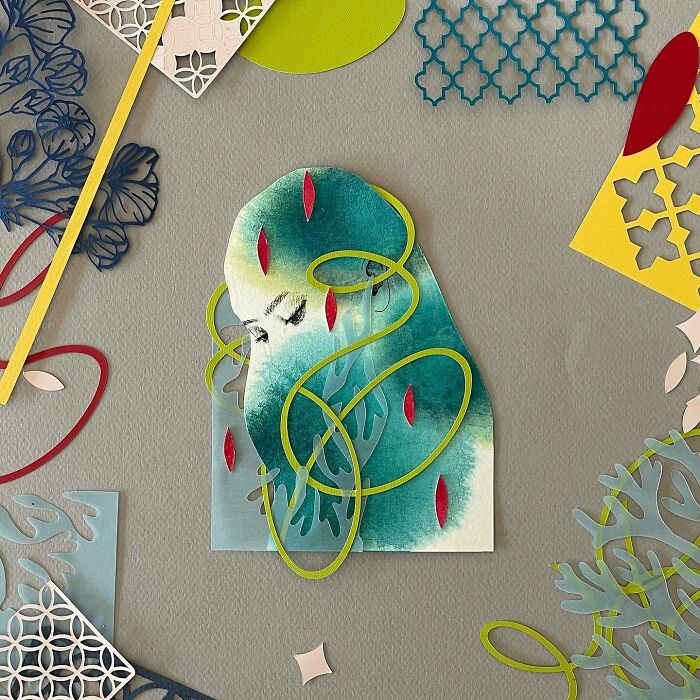 37 Delicate Paper Cut Collages By This Artist That Explore Identity Through Layers And Shadow