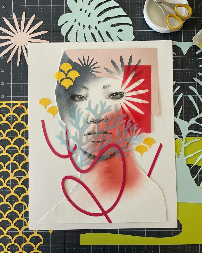 37 Delicate Paper Cut Collages By This Artist That Explore Identity Through Layers And Shadow
