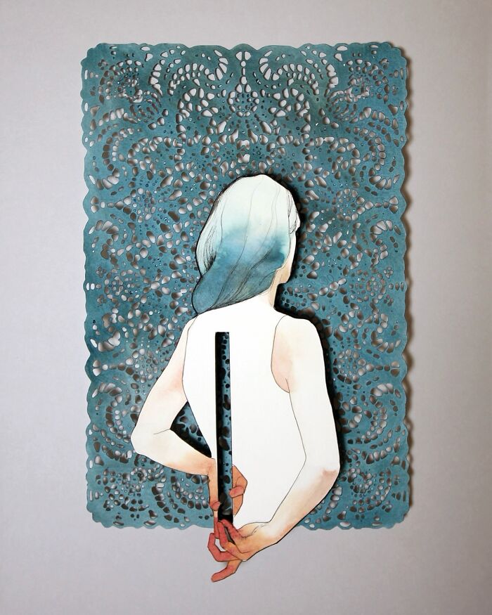 37 Delicate Paper Cut Collages By This Artist That Explore Identity Through Layers And Shadow