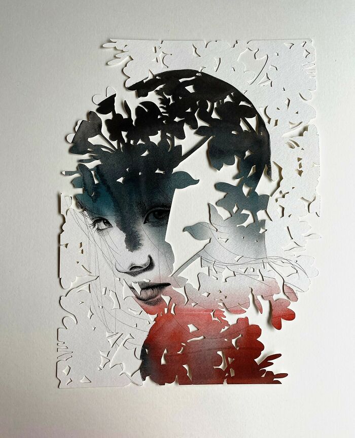 37 Delicate Paper Cut Collages By This Artist That Explore Identity Through Layers And Shadow