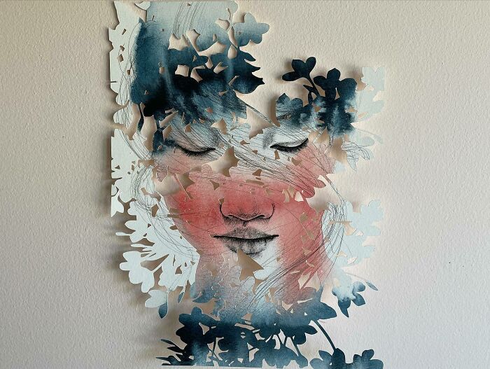 37 Delicate Paper Cut Collages By This Artist That Explore Identity Through Layers And Shadow