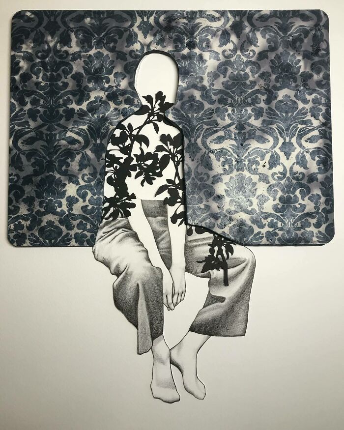 37 Delicate Paper Cut Collages By This Artist That Explore Identity Through Layers And Shadow