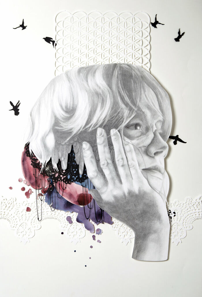 37 Delicate Paper Cut Collages By This Artist That Explore Identity Through Layers And Shadow