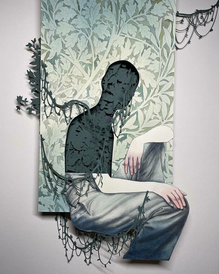 37 Delicate Paper Cut Collages By This Artist That Explore Identity Through Layers And Shadow
